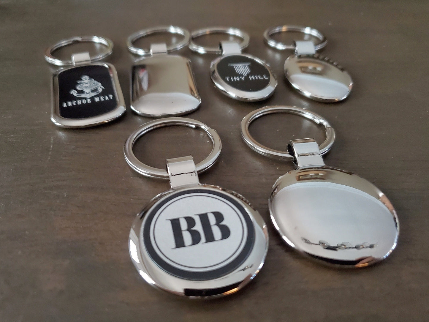 Custom Logo Etched Metal Keychain